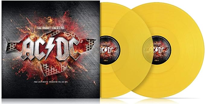 AA.VV. - The Many Faces Of AC/DC – 2 LP Transparent Yellow Vinyl