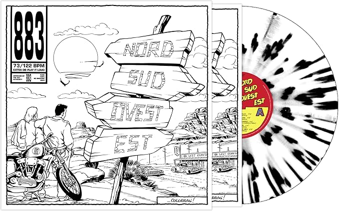 883 - Nord Sud Ovest Est – Numerato White With Black Splatter Vinyl