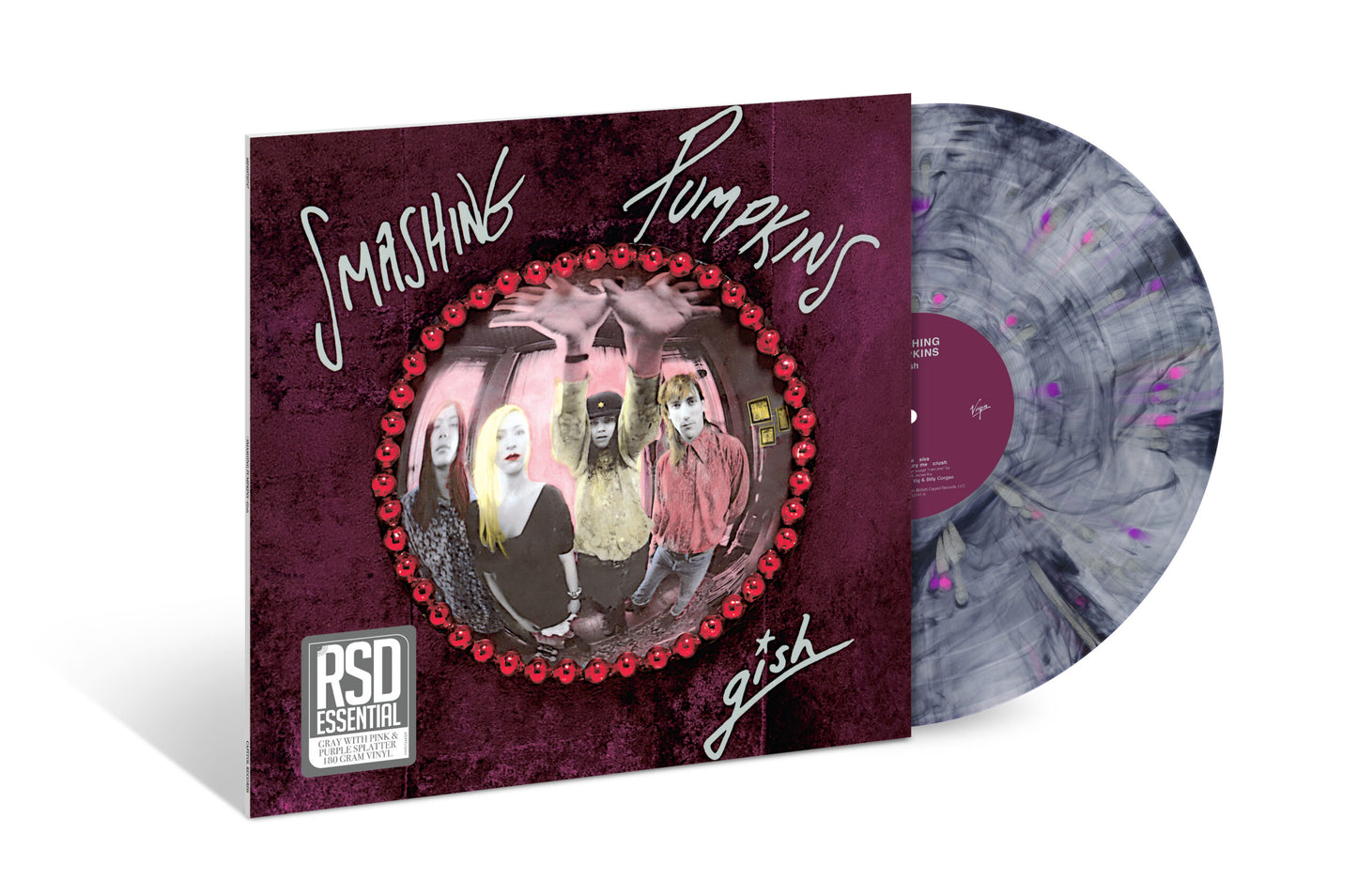 Smashing Pumpkins - Gish - Gray With Pink & Purple Splatter Vinyl