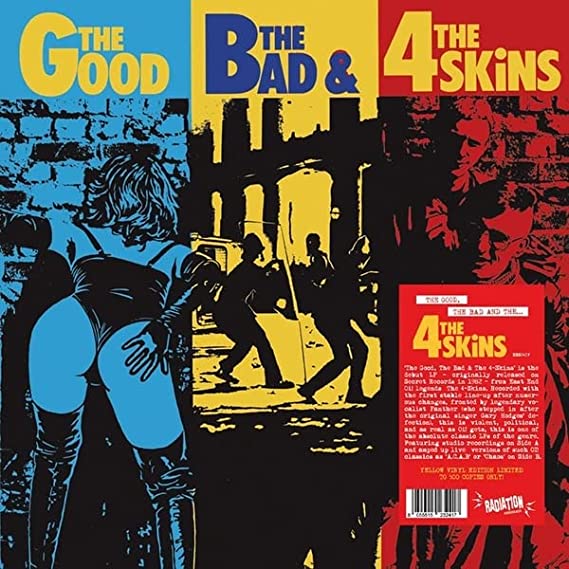 4 Skins - The Good, The Bad & The 4 Skins – Yellow Vinyl Ltd. 500 copies