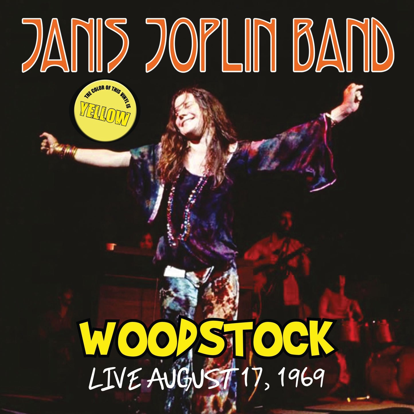 Janis Joplin - Live in Woodstock 17 August 1969 – Yellow Vinyl
