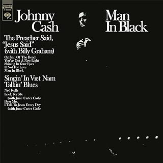 Johnny Cash - Man in Black – Numbered Transparent Vinyl Limited Edition