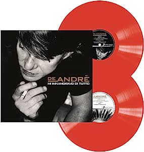 Fabrizio De André - Mi Innamoravo di tutto – 2 LP Vinile Rosso Ed. Limitata 25° Anniversario