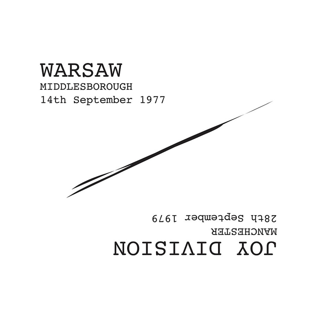 Joy Division / Warsaw - Warsaw Middlesbrough 14th September 1977 / Joy Division Manchester 28th September 1979