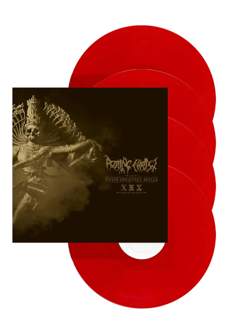 Rotting Christ - Their Greatest Spells – Box 4 LP Red Vinyl Limited 500 copies